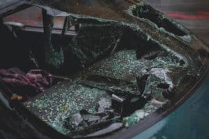 broken car windshield